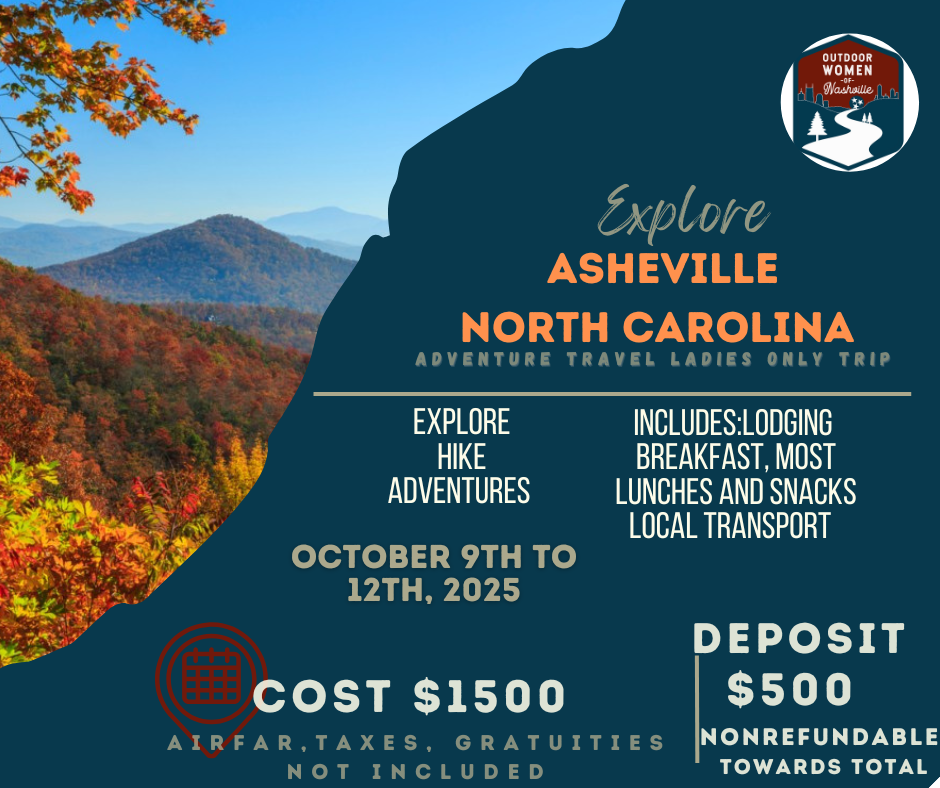 Asheville 2025 Trip deposit
